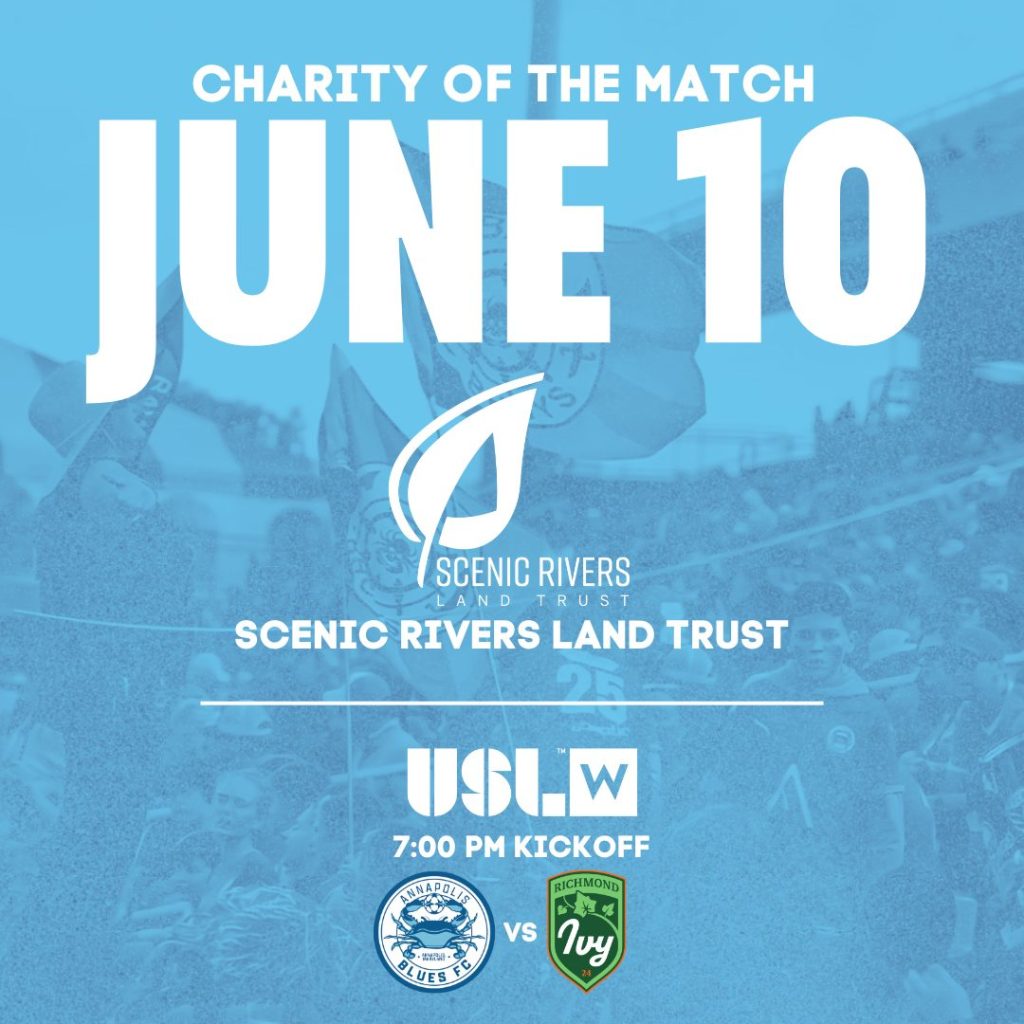 Flyer for Annapolis Blues' Charity of the Match